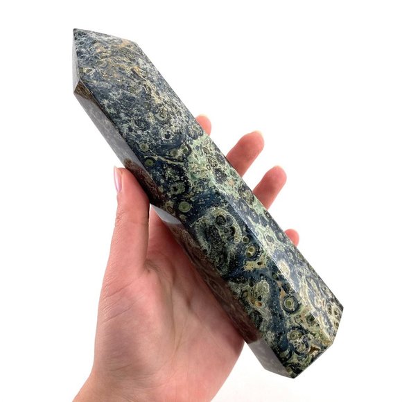 XL Polished Kambaba Jasper Crystal Point Tower